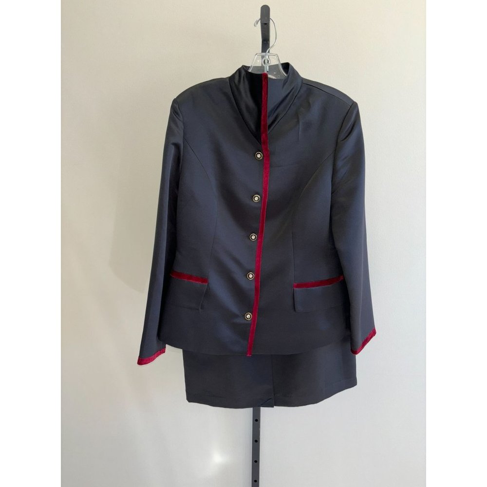 As Hro Women's Black 2 Piece Formal Dress Size 14 #34443